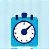 Calendar with clock icon