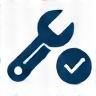 Wrench with checklist icon
